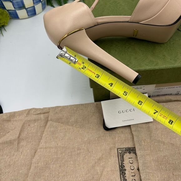 Women’s Gucci, leather platform pumps size 39 made in Italy - Picture 10 of 10